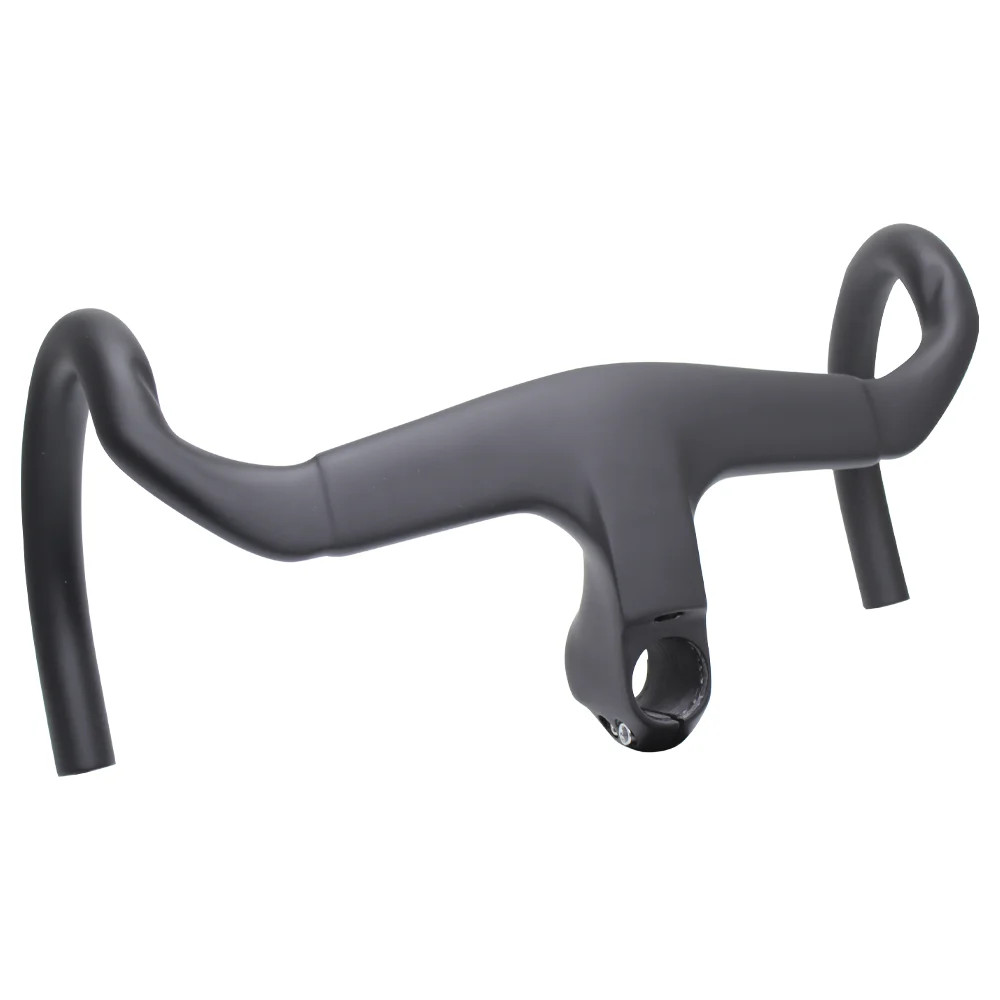 Carbon Road Bike Integrated Handlebar 28.6mm Lightweight Aero Design for Racing
