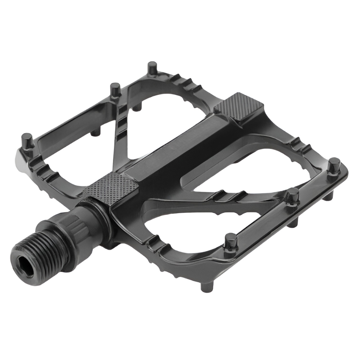 1 Pair 9/16″ Flat MTB Bicycle Pedals Aluminum Alloy Non Slip Cleat Bearing