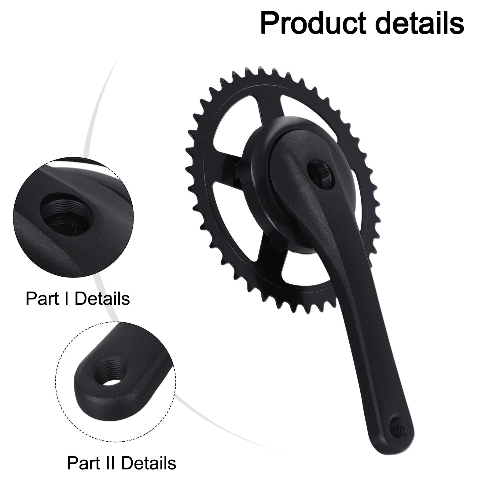 Premium For Fixie Bike Chainset 42T 170mm Crankset for Electric and MTB Bikes