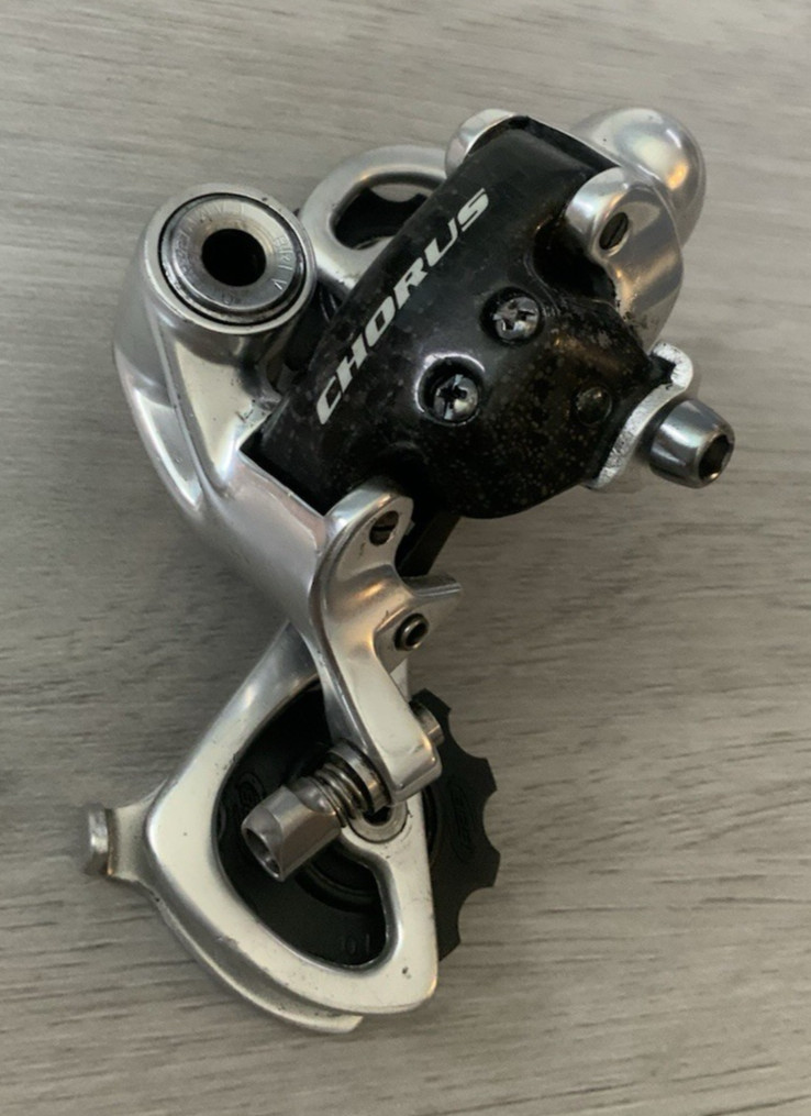 CAMPAGNOLO CHORUS REAR DERAILLEUR LONG CAGE 10 OR 9 SPEED 208 GRAMS