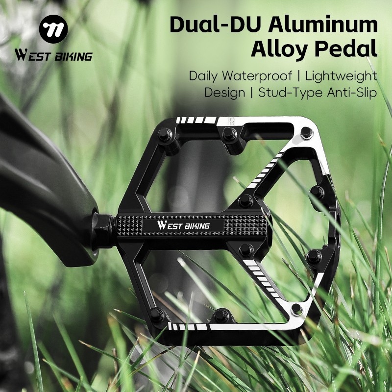 WEST BIKING Widened Cycling Pedals Ultralight DU Sealed Bearing Bicycle Pedals