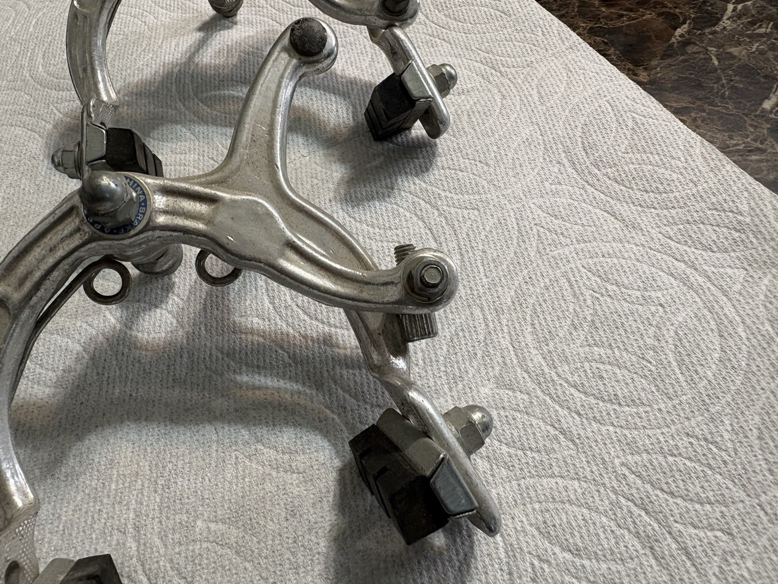 BMX 1000A Sidepull Brake Caliper PAIR Front Rear Silver used brakes APSE CHINA