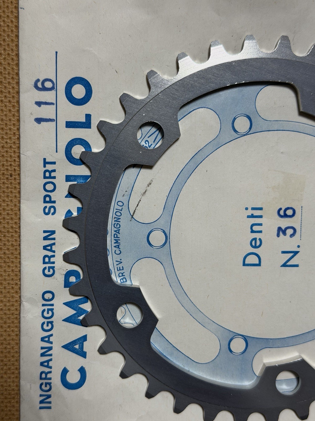 NOS Vintage Campagnolo Gran Sport 36T Chainring 116 BCD For GS Triomphe Victory