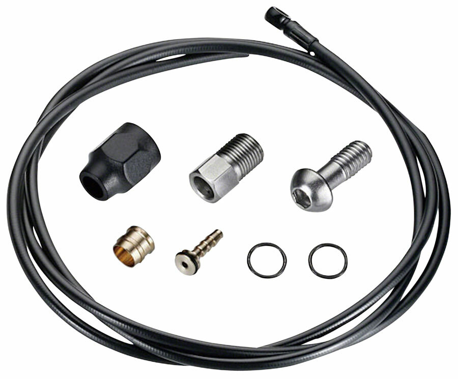 TRP Disc Brake Banjo Hose Kit – 2000 x 5.5mm, Black