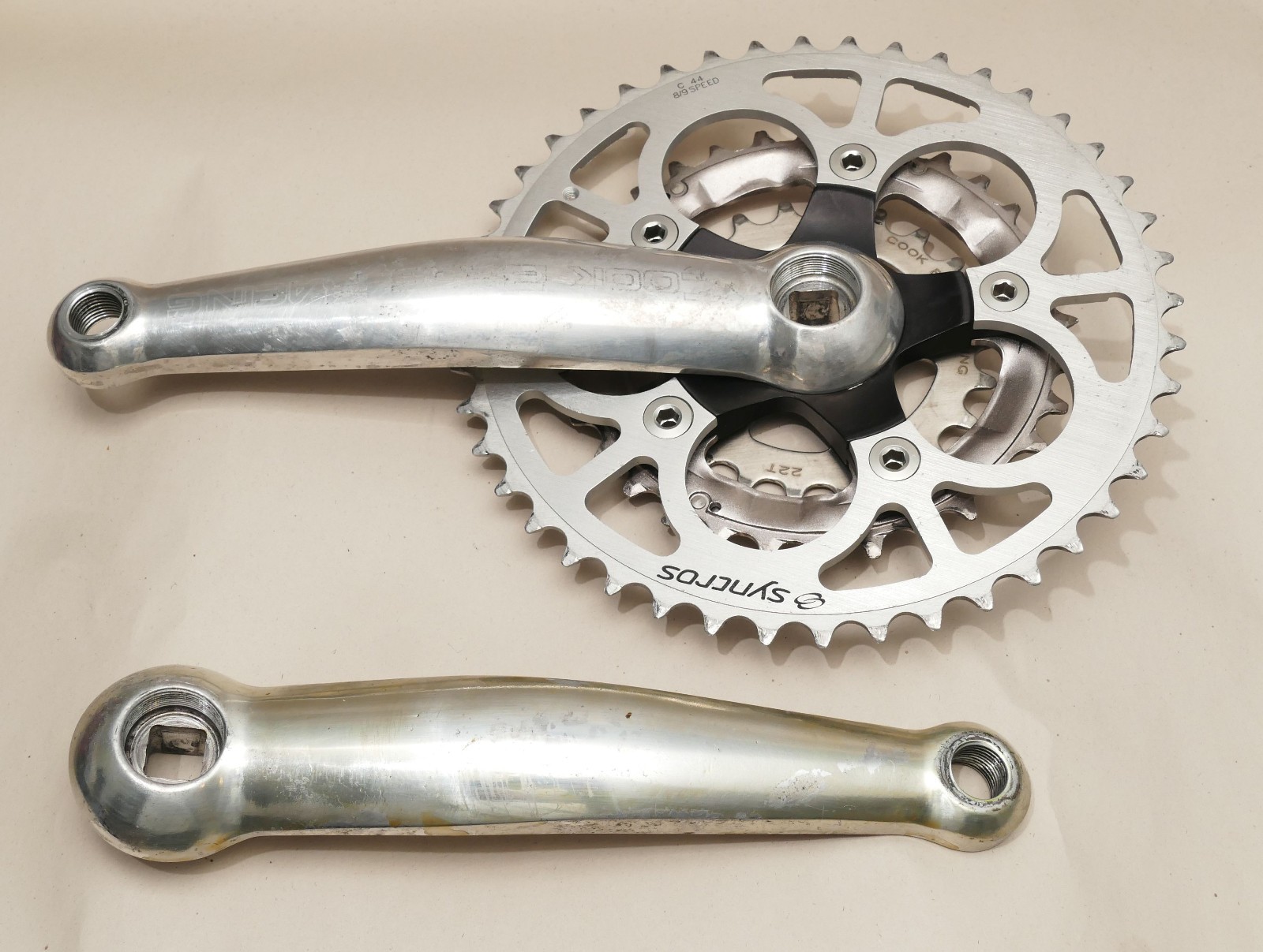 Cook Bros. Racing F-Series Cranks 94/58mm BCD Black Spider w/ Ramped Chainrings