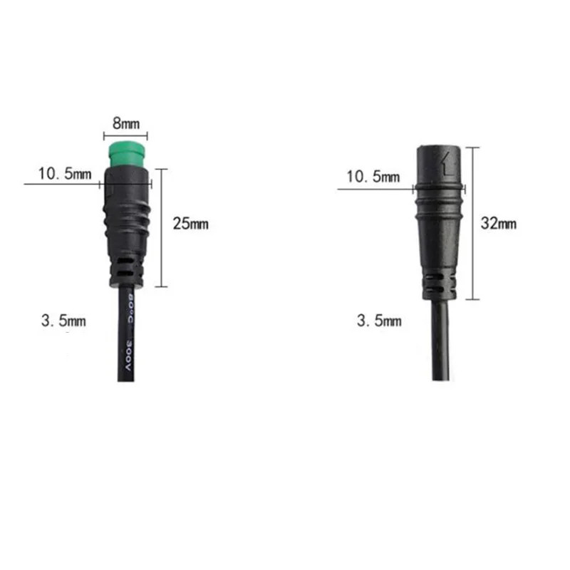 2/3/4/5/6 8 Pin male to female Connector Waterproof eclectic Ebike senser Cable