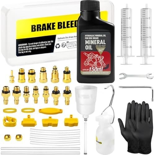 Brake Bleed Kit for Shimano, TEKTRO, TRP Hydraulic Disc Brakes, Bike Brake Bleed