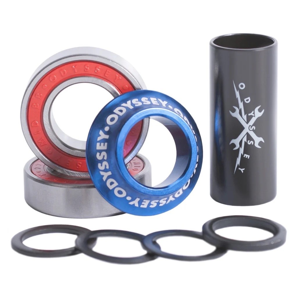 ODYSSEY BMX 22mm MID BOTTOM BRACKET KIT BLUE BICYCLE BEARINGS PRIMO CULT SUNDAY