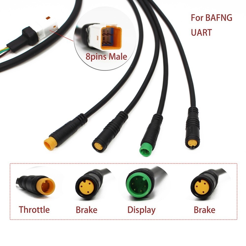 For Bafang M400 G330 G510 M620 Can/Uart Protocol E-bikeTorque Motor 1T4 Cable