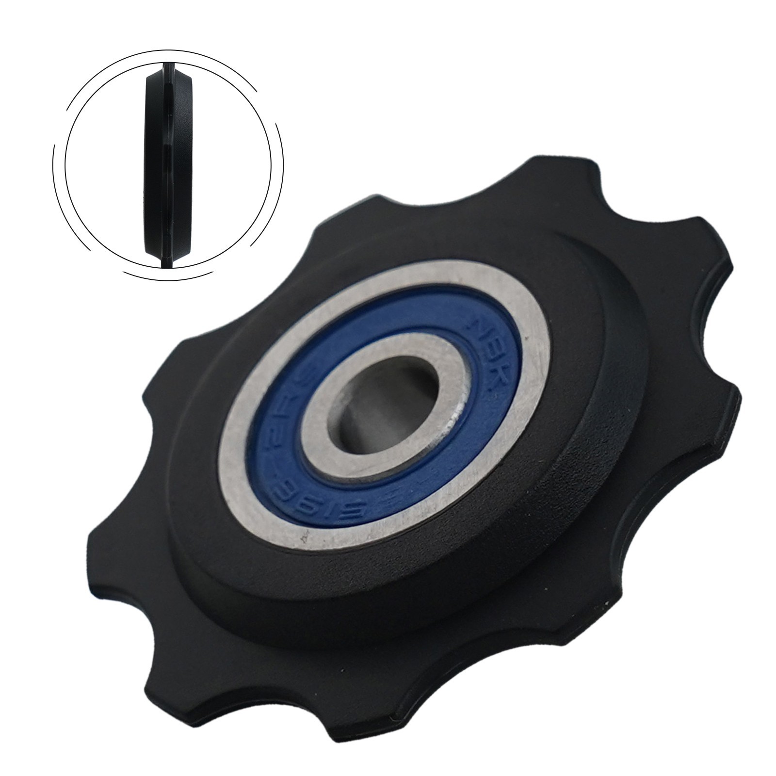 Black Plastic Steel Drivetrain Guide Roller Compatible with For MRP FIFTYY50