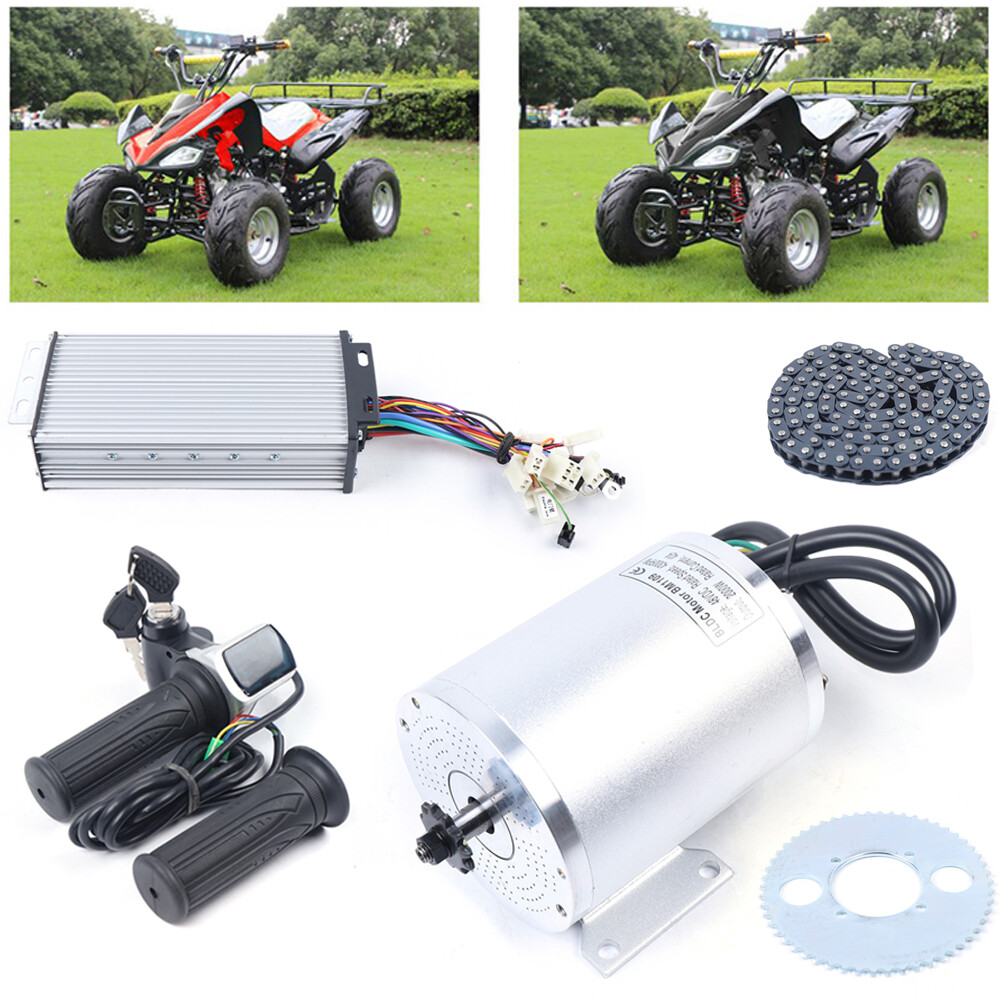 Electric Brushless Motor Kit 48V 2000W DC For E-bike Scooter Bicycle Conversion!