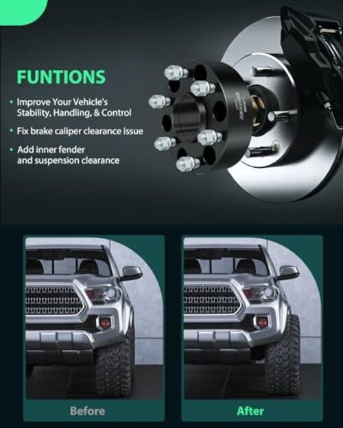 2X 6×139.7mm HUB Centric Wheel Spacer 6×5.5 2″ 6 Lug Compatible with for Pick
