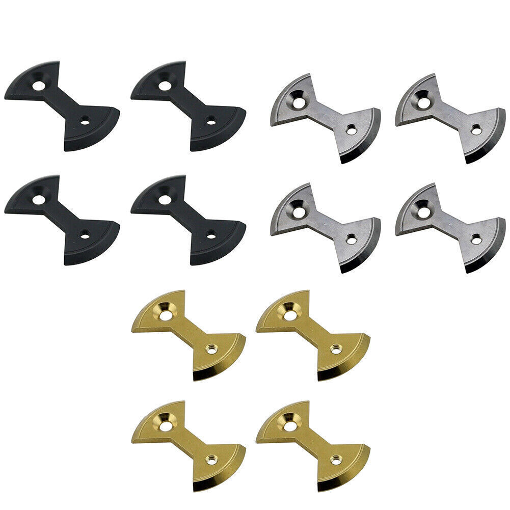 J&L 4pcs Bow tie Titanium Pedal Plate For SpeedPlay Zero & Light Action Titanium