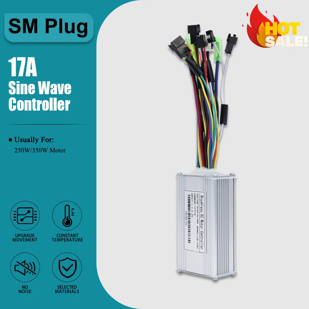 Three-Mode Sine Wave Controller 36V 48V 17A-40A with Learn Function LCD Display