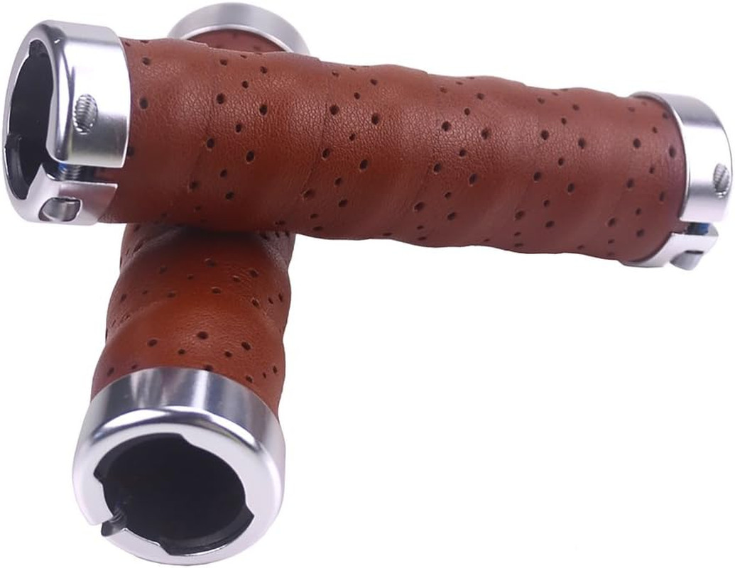 Ergonomic Design Leather Handlebar Grip for Bicycle/Fixed Gear/Mountain/Folding