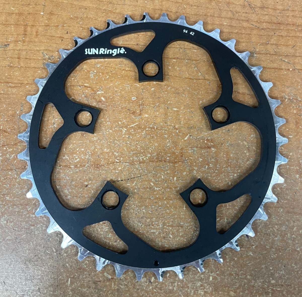 Sun Ringle 42T Chainring 94BCD 5-Arm Black Aluminum Road MTB Bike