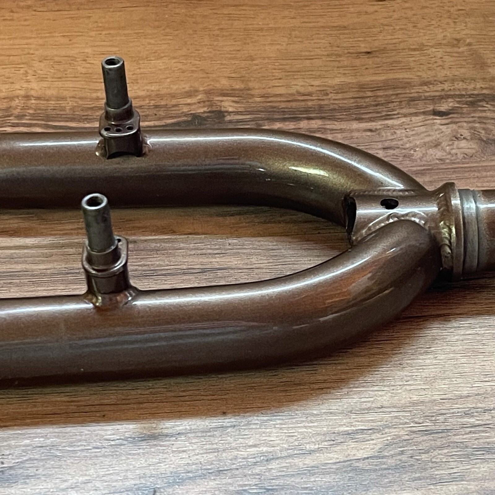 Brown 700C Hybrid Fork 1 1/8 Threadless 176 Steerer 405 AtoC Rim Brake