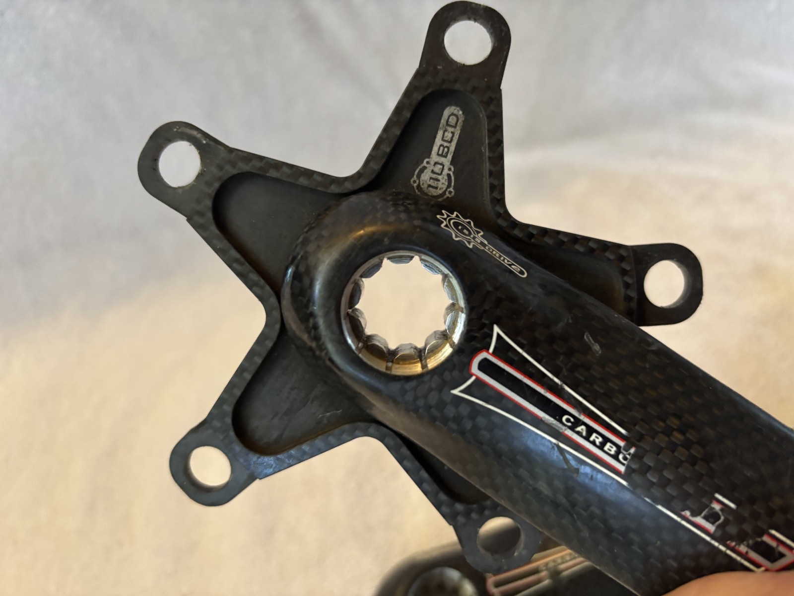 FSA Carbon Pro Team Issue Crankset 175mm with Carbon Spider –VG-EX