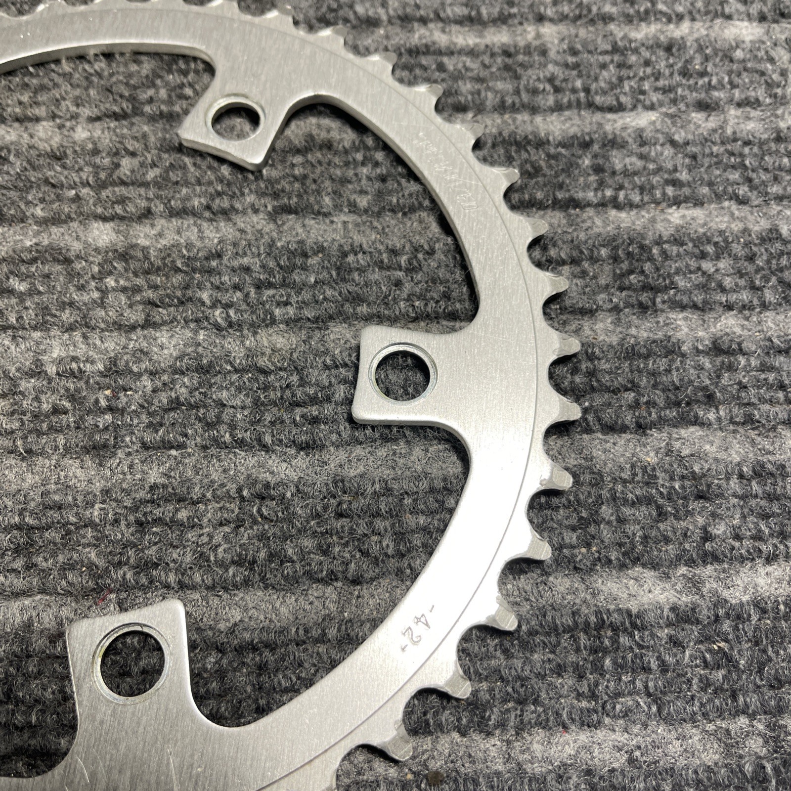 Vintage Specialized 42 Tooth 104 BCD Triple Chainring Silver Aluminum Bike MTB
