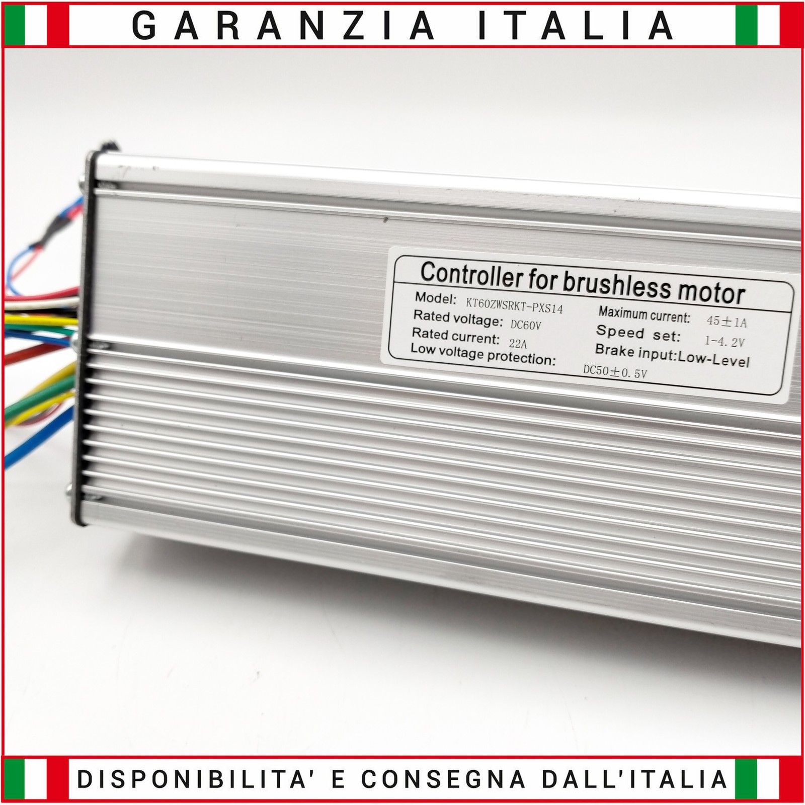 KT 60 Volt 45A Control Unit – 2000/3000W – with and without Hall Sensors – Connection