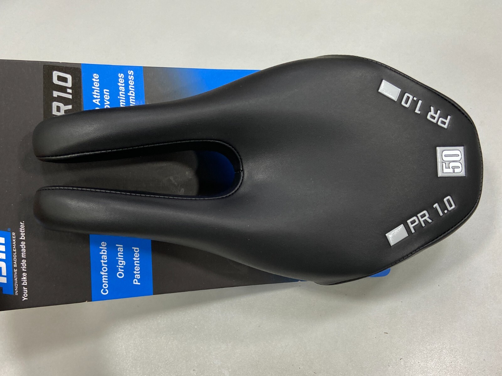 ISM PR 1.0 130x245mm 50 Padding Steel Rail Bicycle Saddle (Black)