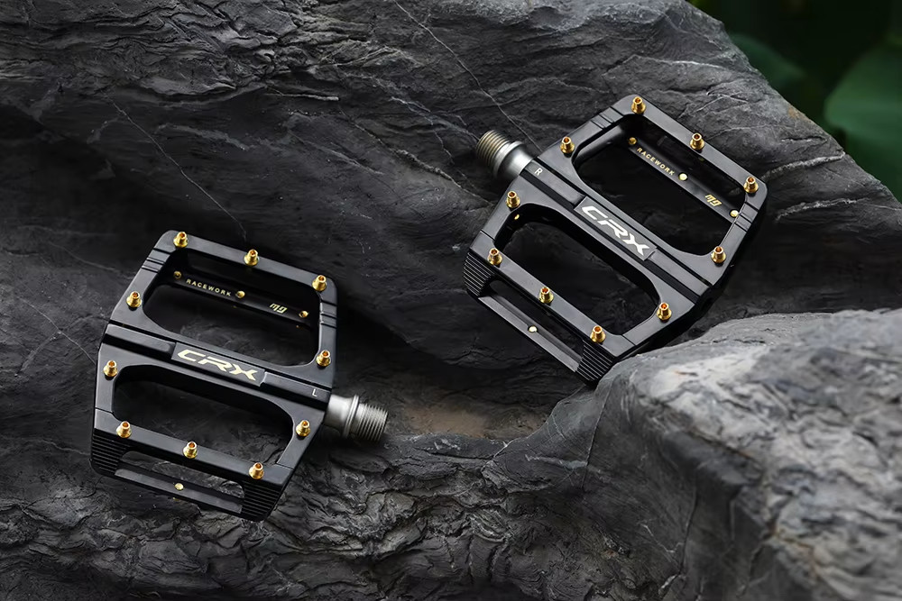 RACEWORK Aluminum Alloy Flat Bike Pedals Sealed Bearings Wide Platform MTB BMX