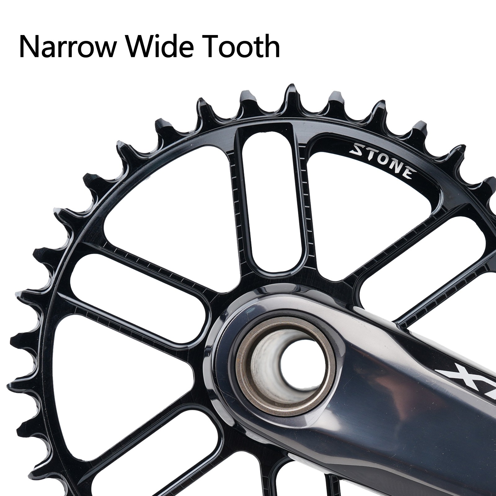 Stone Chainring for Shimano M9100 M8100 M7100 M6100 Oval 30T To 48T Direct Mount