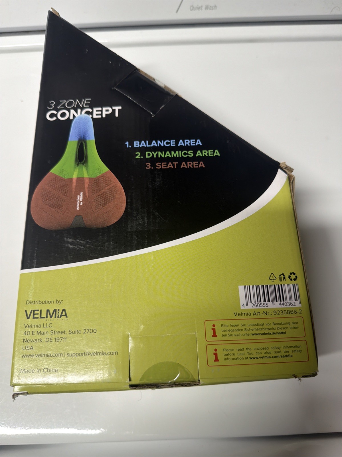VELMIA Bike Seat Designed in Germany, Made of Comfy Memory Foam I Bicycle Sea…