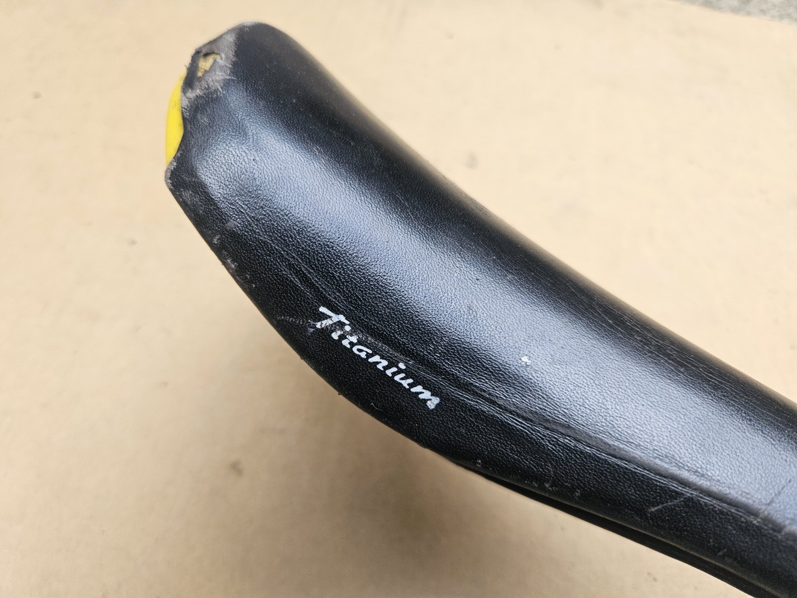 Vintage 90s Selle Italia Turbomatic Titanium Road Bike Saddle Black Italy