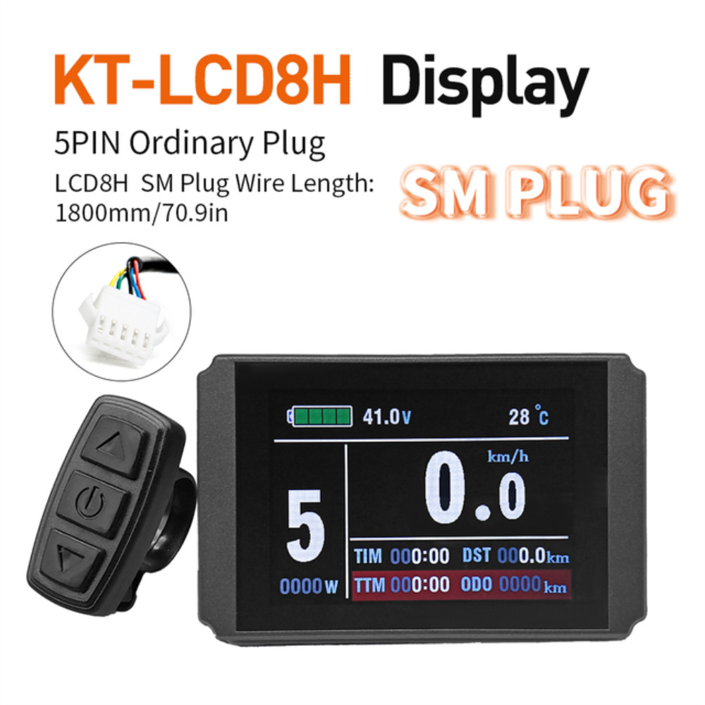 6 in 1 Ebike KT-25A 500W-750W Controller & LCD Display +HeadLight Tail lights