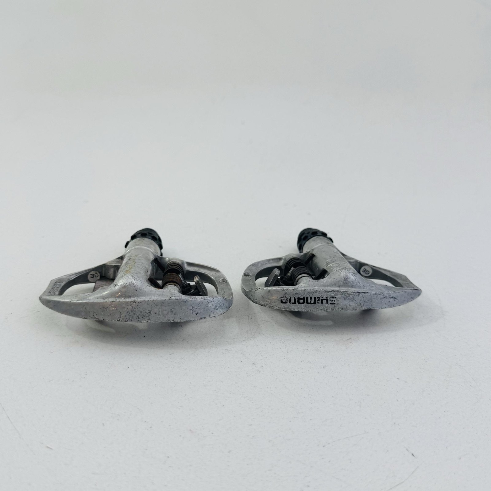 Vintage Shimano PD-A520 SPD Clipless Bike Pedals 9/16 In Silver Road Touring A53