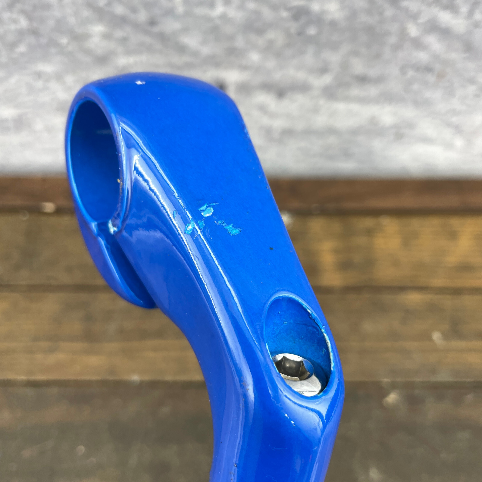 Vintage Riser Stem Blue 80 mm Reach 25.4 mm Gravel Grinder Cafe 22.2 ATB MTB A3