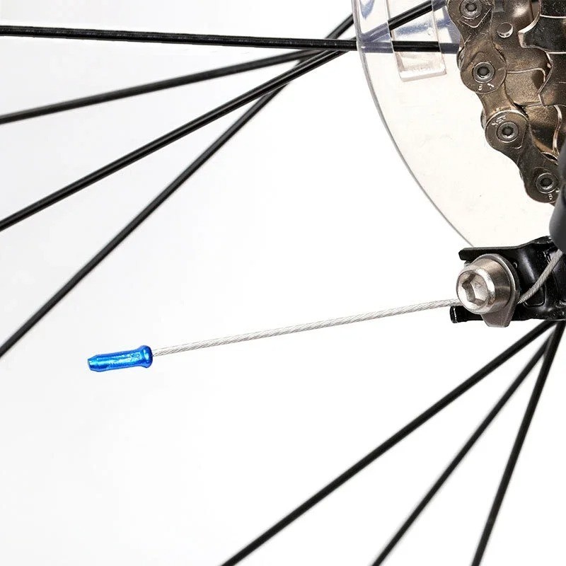 New 50 Pcs Aluminum Bike Bicycle Shifter Brake Cable Tips Caps Ends Crimps