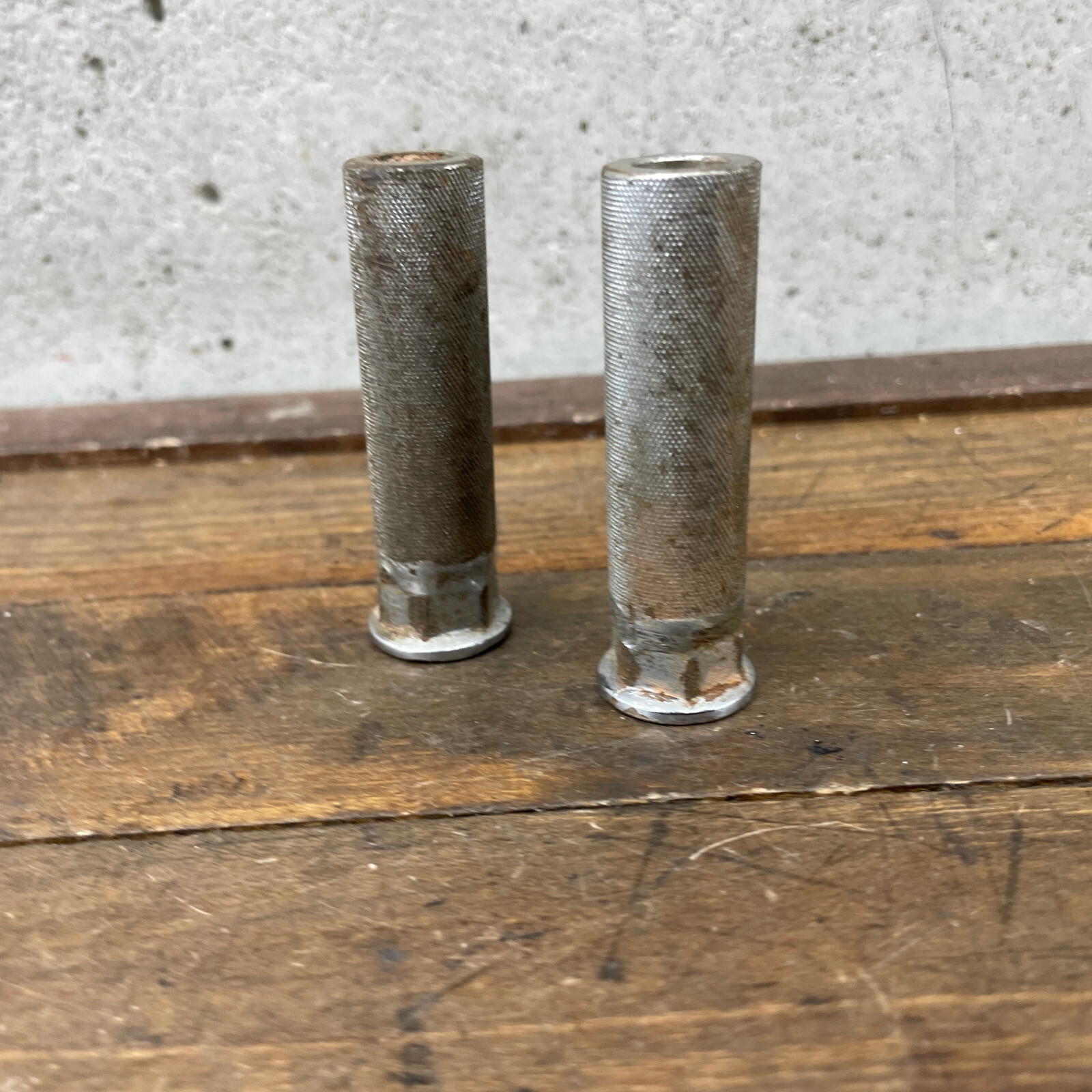 Old School BMX Axle Extenders Freestyle OG 80s 90s Shorty Patina Threaded