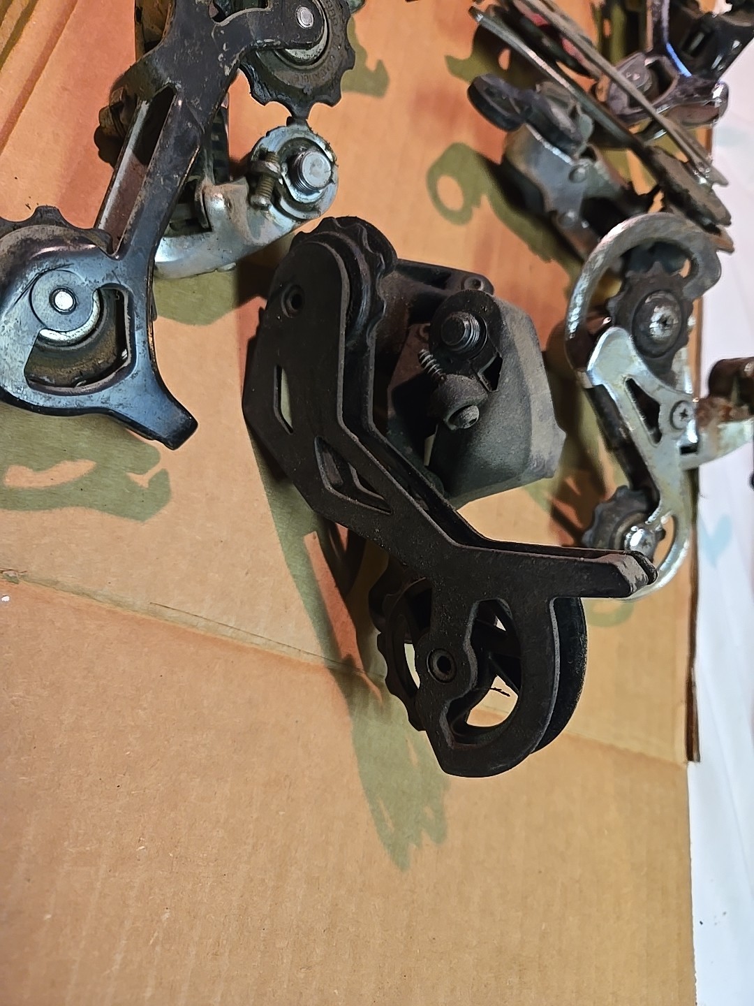 Lot Of 7 Various Rear Derailleurs For Parts Bike Bicycle