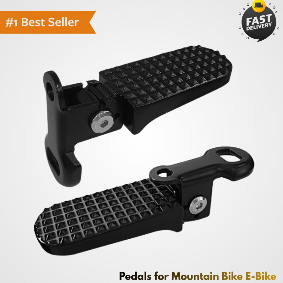 1 Pair Bike Rear Pedals,Mini Folding Bicycle Foot Pegs,Rear Seat Footrest Pedals