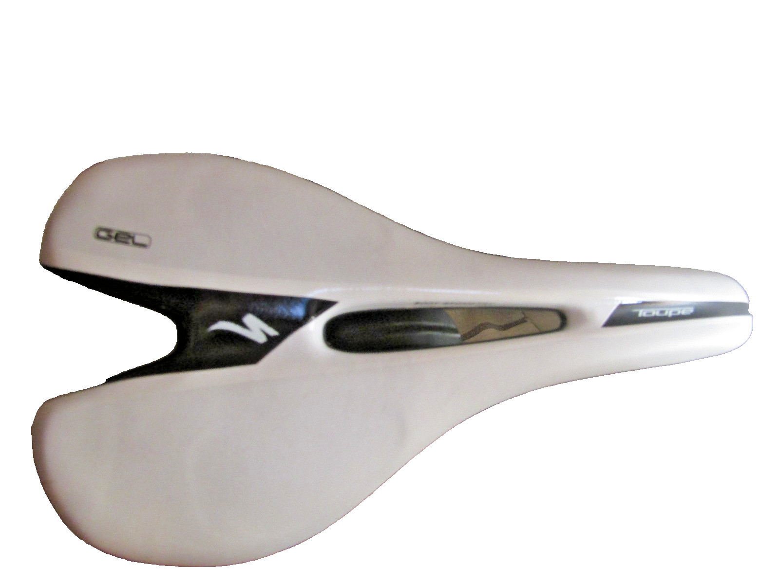 Specialized Toupe Expert 143mm Road Bike Saddle Body Geometry White w/ Post