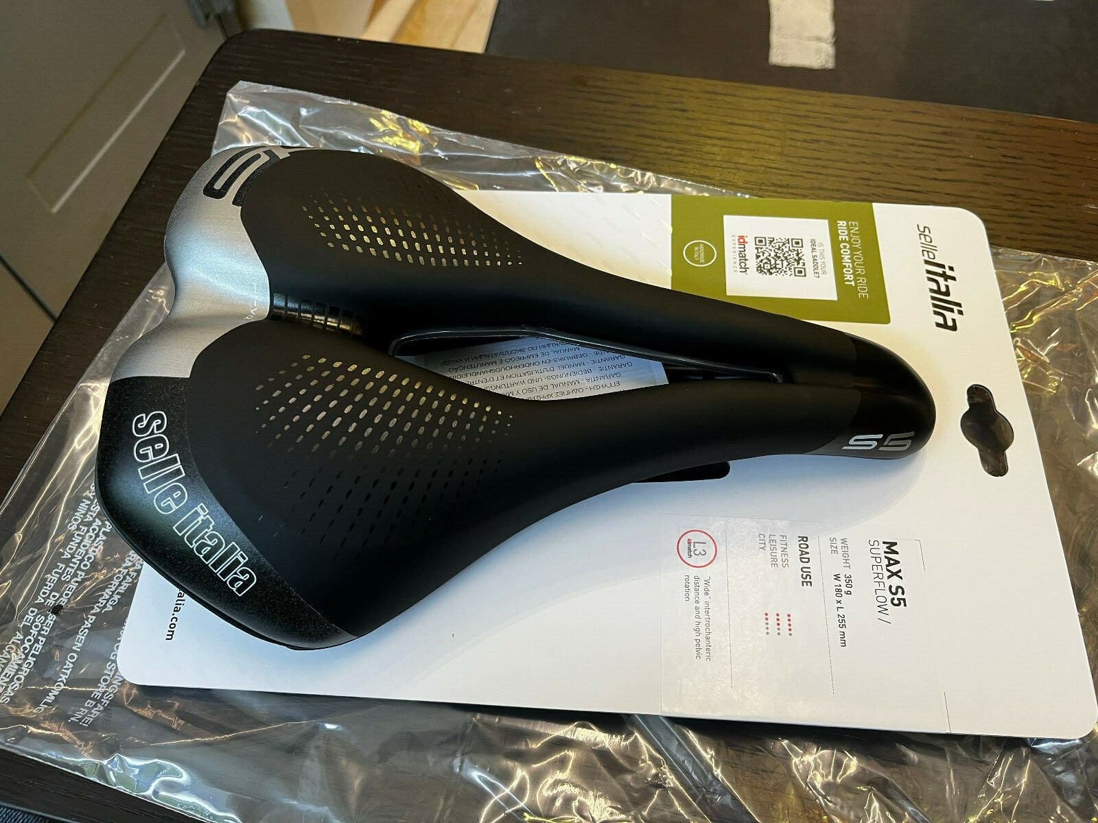 Selle Italia Max S5 Superflow 180x255mm L3 Alloy Rail Road Saddle (Black)
