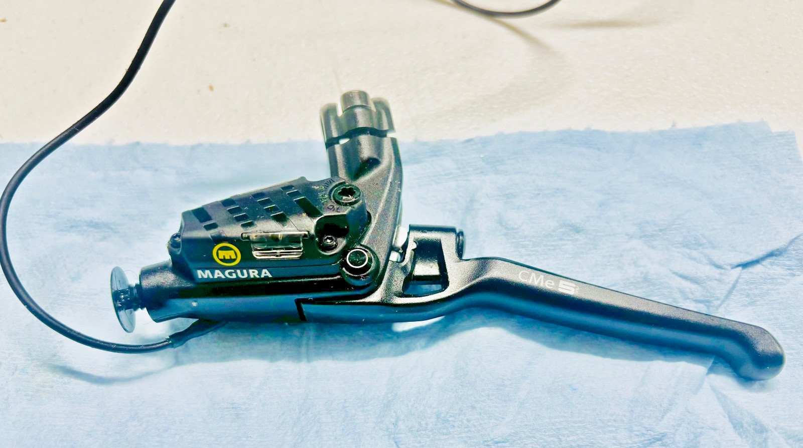 Magura CMe5 LEFT. 4-finger aluminum lever blade. Master Cylinder Only.