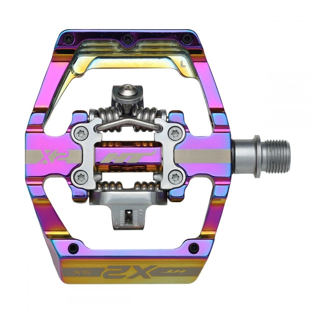 HT X2-SX Clip BMX Pedal red/blue/gold/black/orange/purple/oil slick