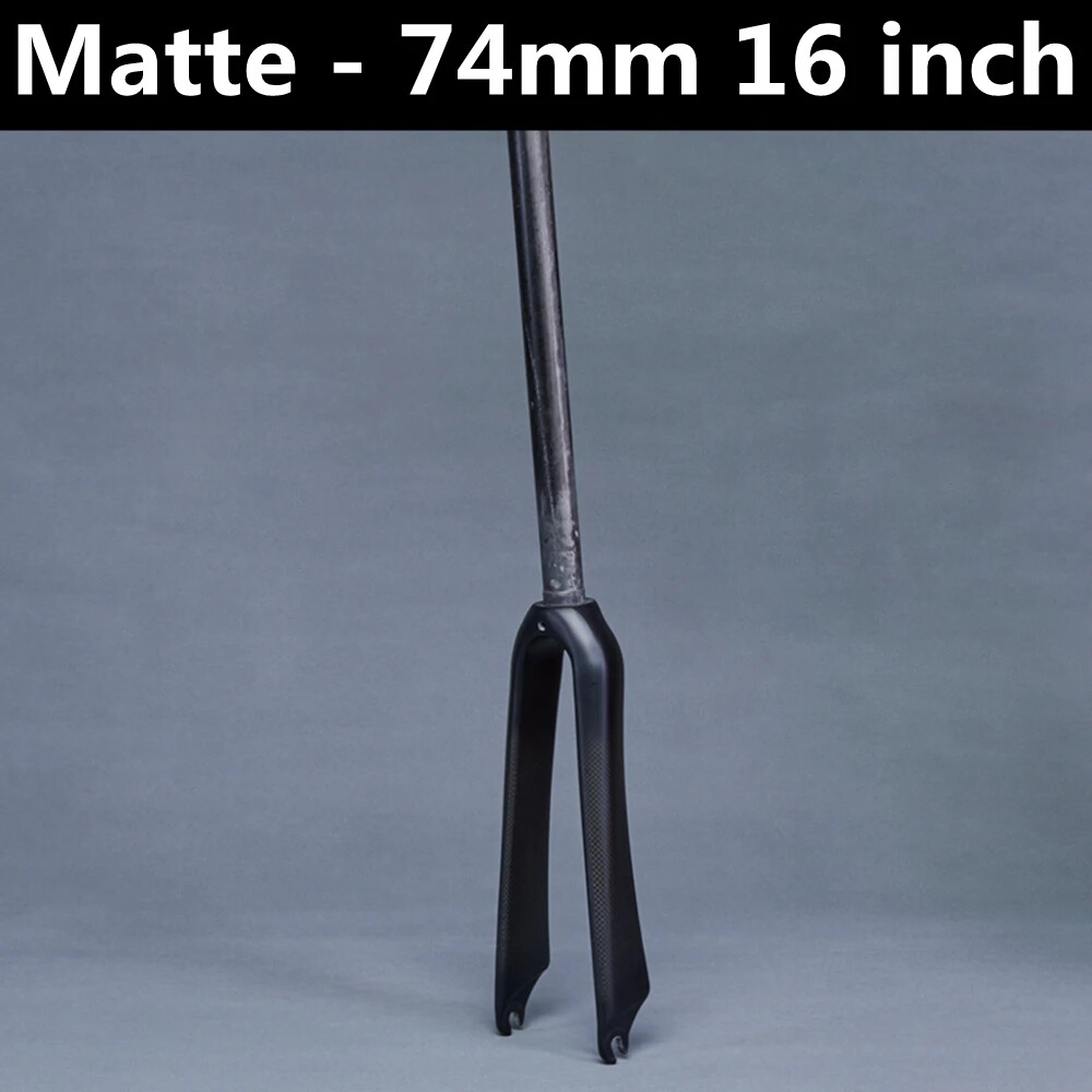 BMX Folding Bike Front Fork For Wheel 14 16 18 20 22 In Carbon Fiber Rigid Fork