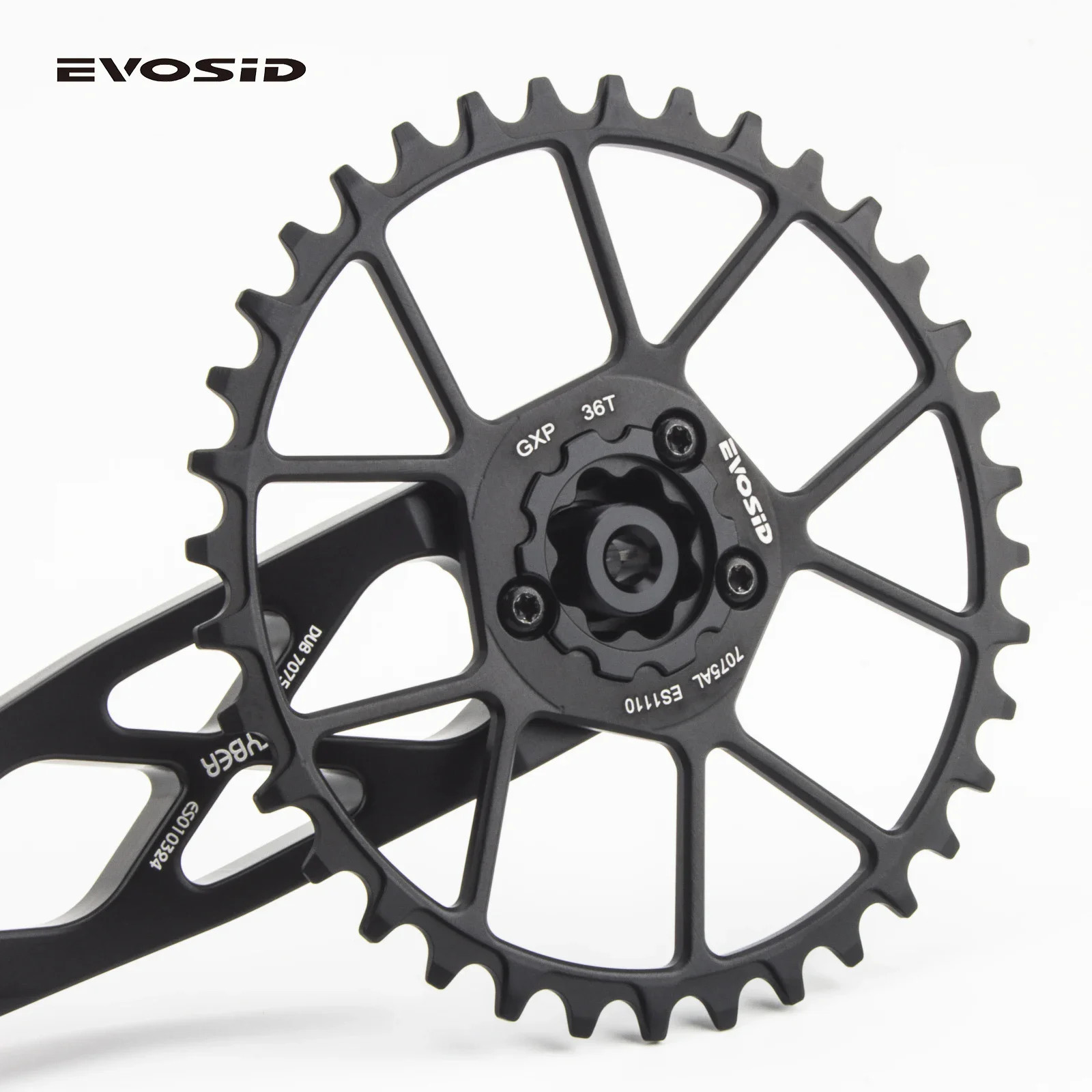 Ultralight AM MTB Bicycle Crankset 165/170/175mm Cranks Arms 3-nail Chainrings