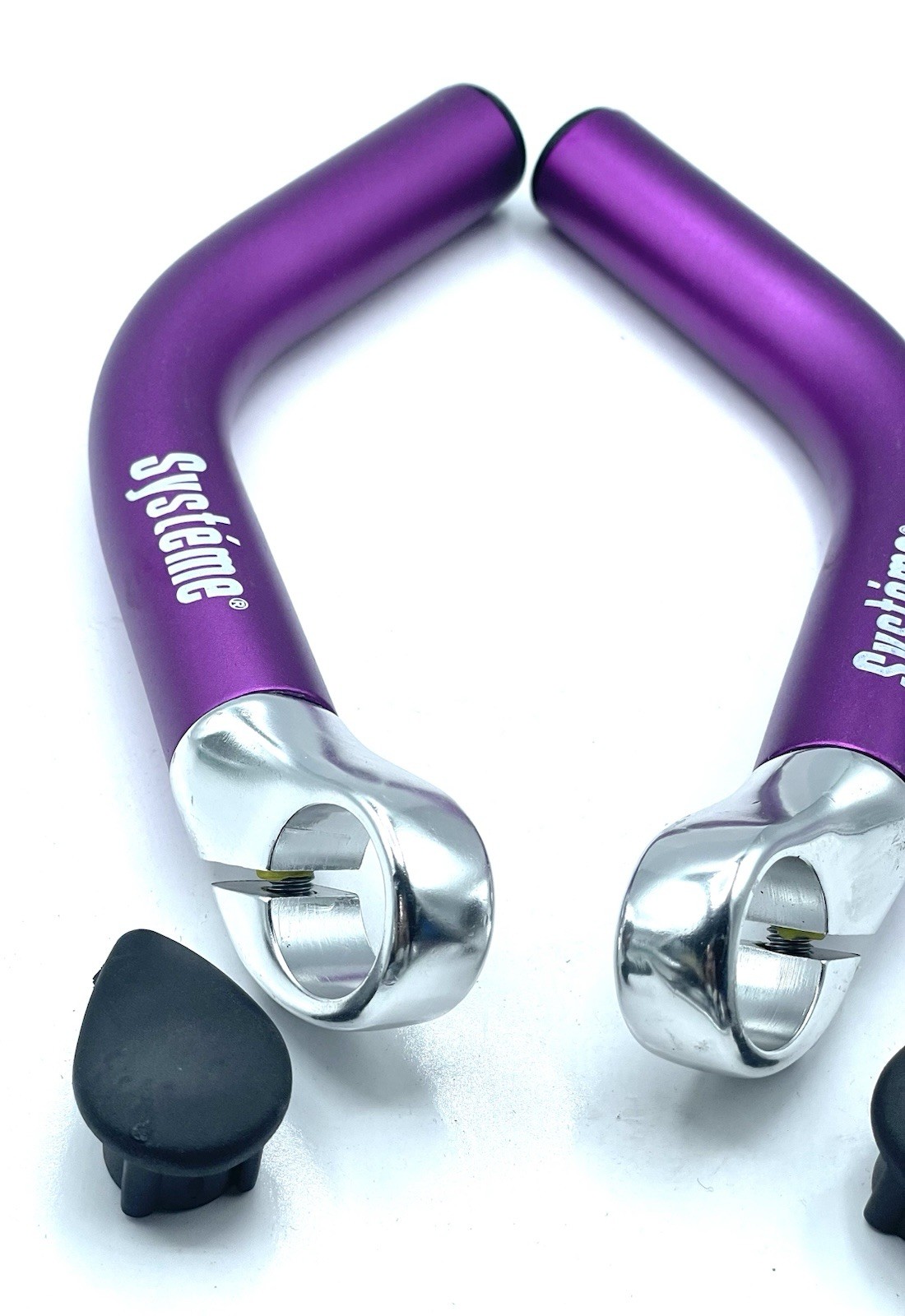 Systeme Purple Anodized Vintage 1990’s Mountain Bike Bar Ends NOS
