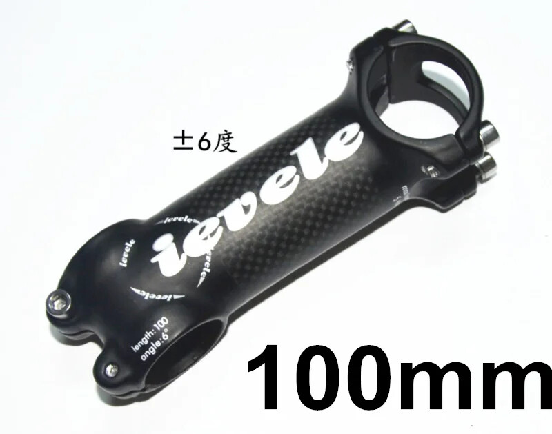 Carbon Fibre Aluminium Alloy MTB Bike Riser Road Bike Stem 60-120mm 28.6-31.8MM
