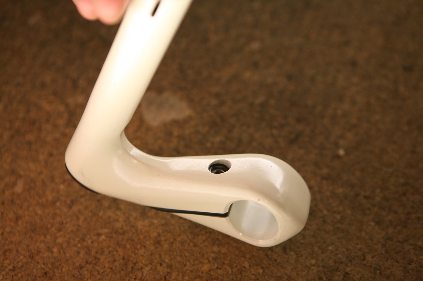 Vintage NOS NEW Italian Modolo Team SLK 1″ white quill stem 90mm / 26.0