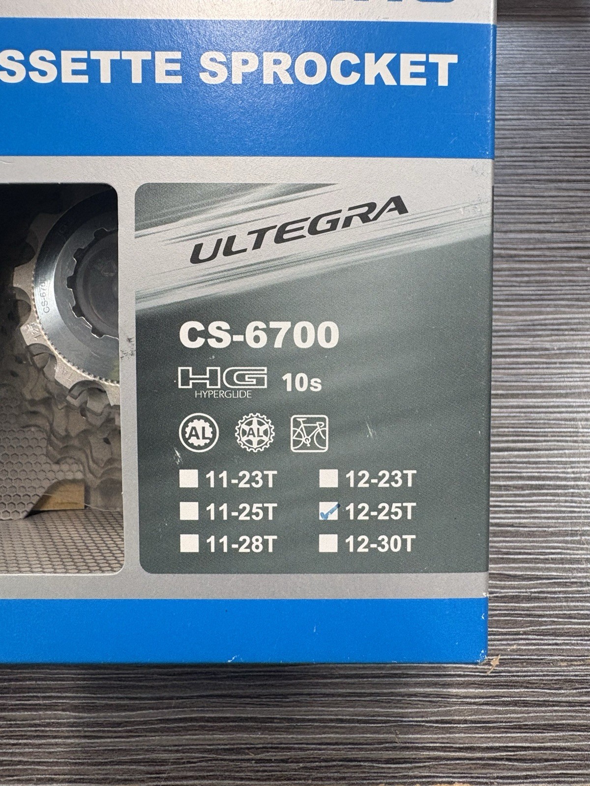 Shimano ULTEGRA CS-6700 12-25T 10 Speed Cassette new oem sprocket ICS670010225