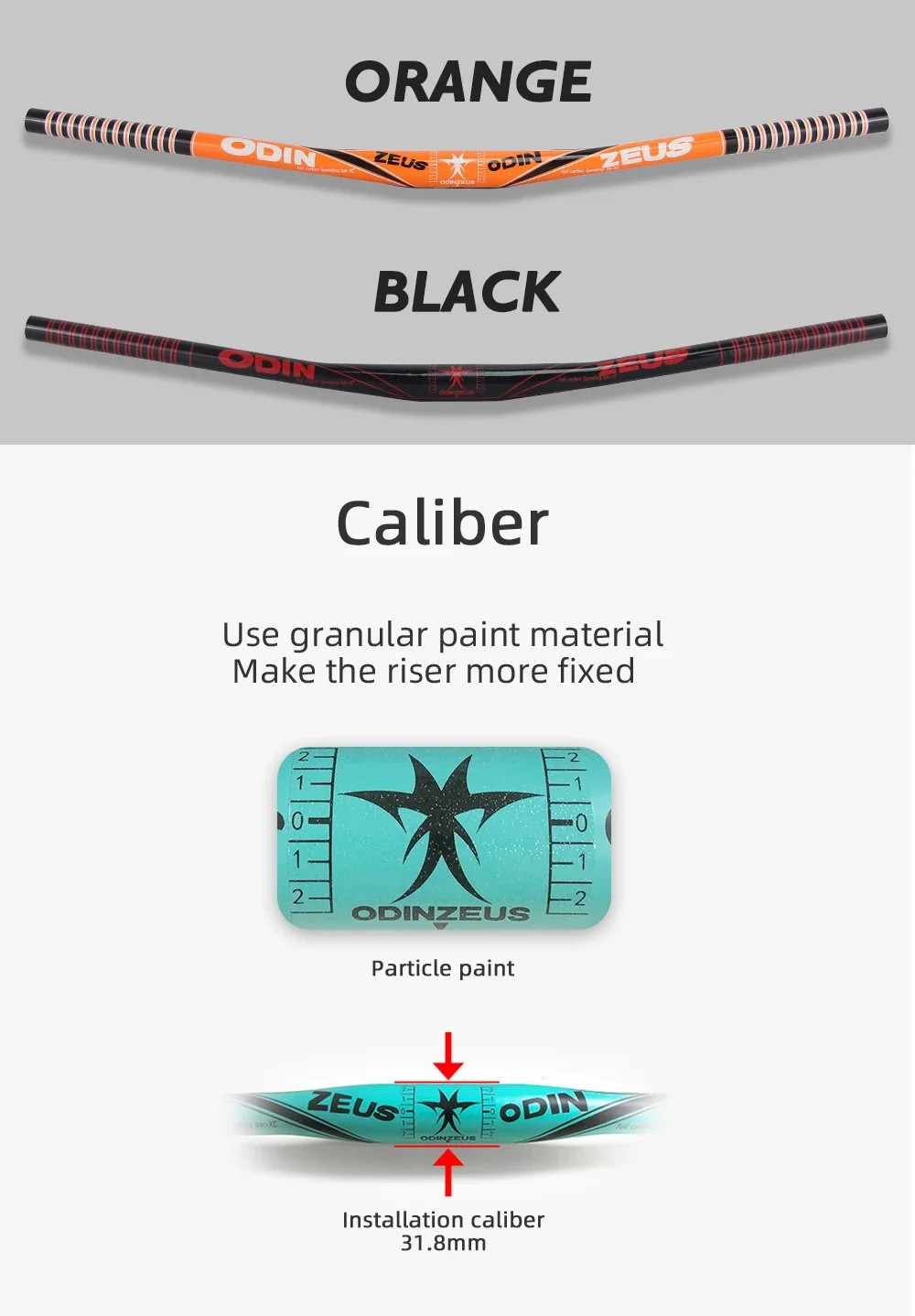 Full Carbon Fiber 9 Degree Mountain Bike Handlebar 31.8mm Clamp 580-800mm