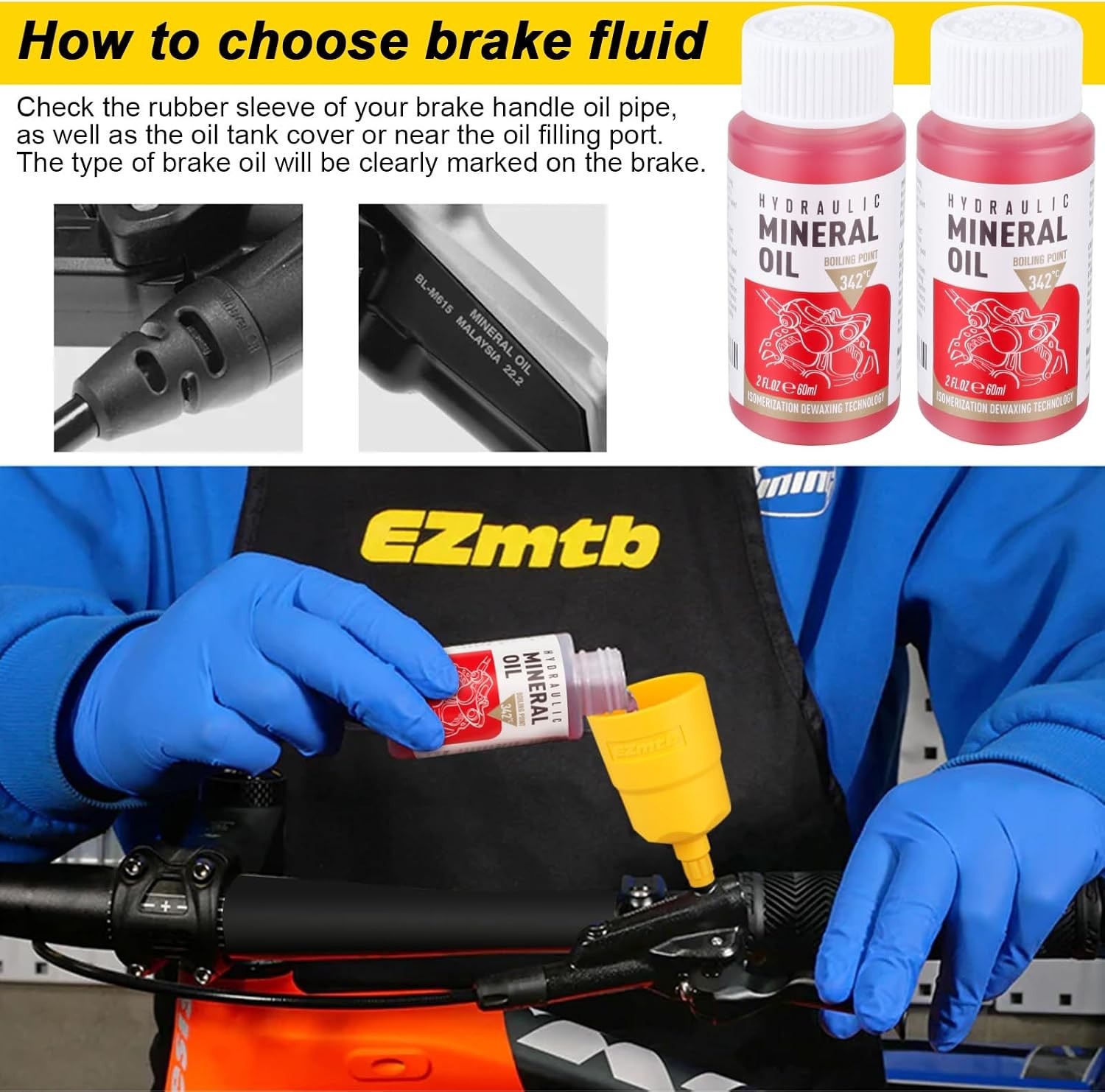 Hydraulic Brake Bleed Kit for Shimano,TEKTRO, MAGURA and Other Mineral Oil Brake