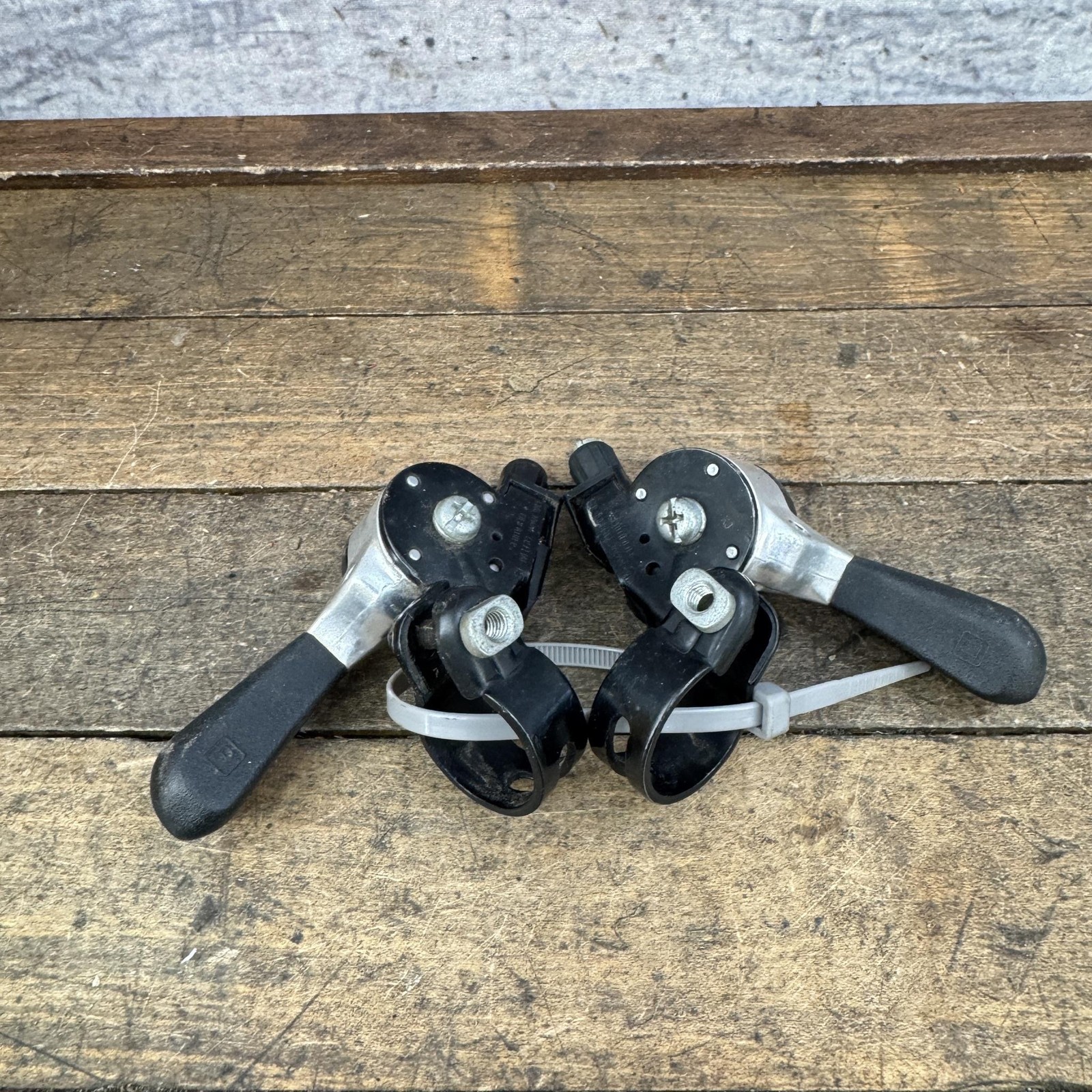 Vintage Shimano Deore SL-MT60 6 Speed Thumb Shifter Set MTB Black 6s ATB 80s