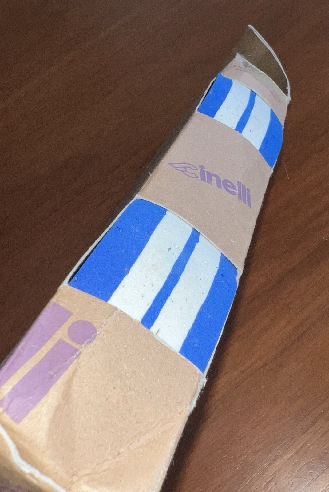 NEW! Cinelli Cork Ribbon Original Handlebar Tape – Road Bike – Blue/White – NOS
